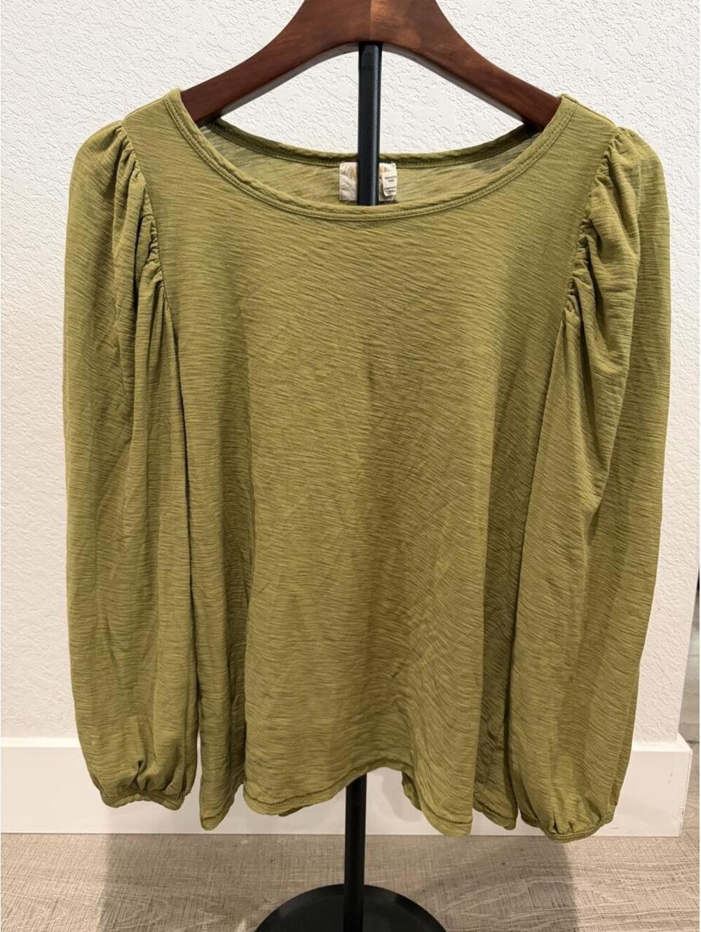 Nation LTD Women's Green and Khaki Blous